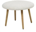 Σκαμπώ υφασμάτινο καπιτονέ γκρι 63x40cm Inart 3-50-251-0043