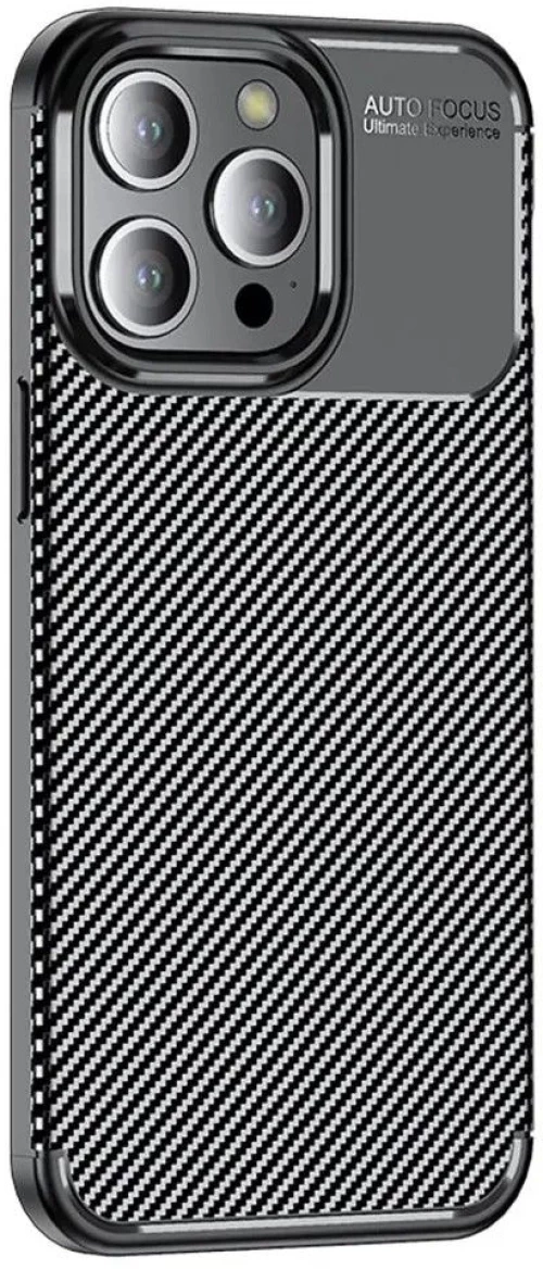 Θήκη Ancus AutoFocus Carbon Fiber για Apple iPhone 15 Pro Μαύρη