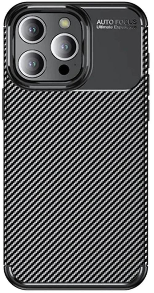 Θήκη Ancus AutoFocus Carbon Fiber για Apple iPhone 15 Pro Μαύρη