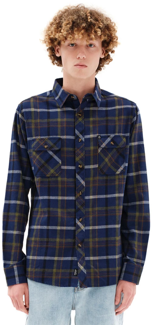 Πουκάμισο Emerson 232.EM60.80 Blue Olive