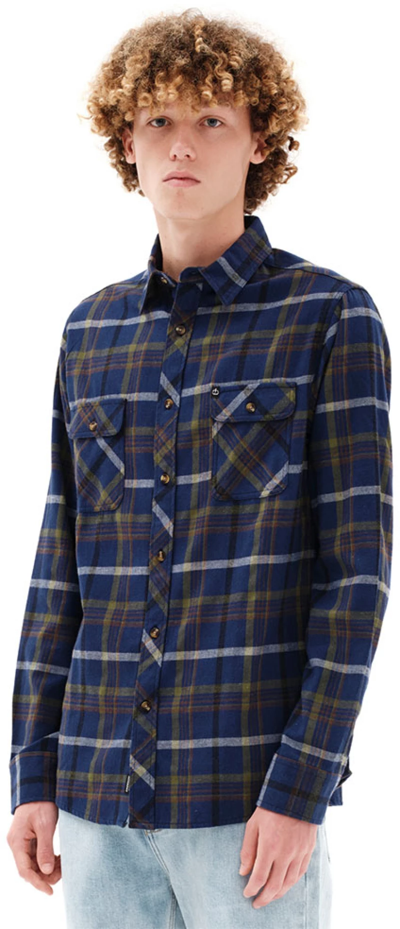 Πουκάμισο Emerson 232.EM60.80 Blue Olive