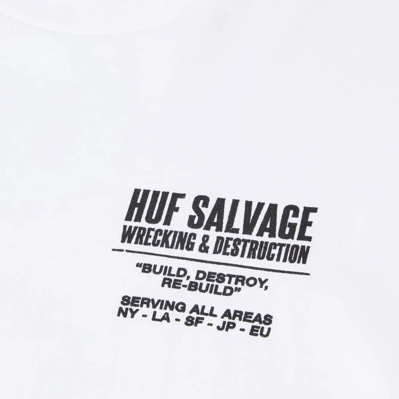 HUF Buzzkill LS Tee White