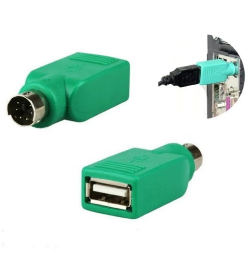 GOOBAY Προσαρμογέας Μετατροπέας PS/2 Αρσενικό σε USB Θηλυκό (Πράσινο)