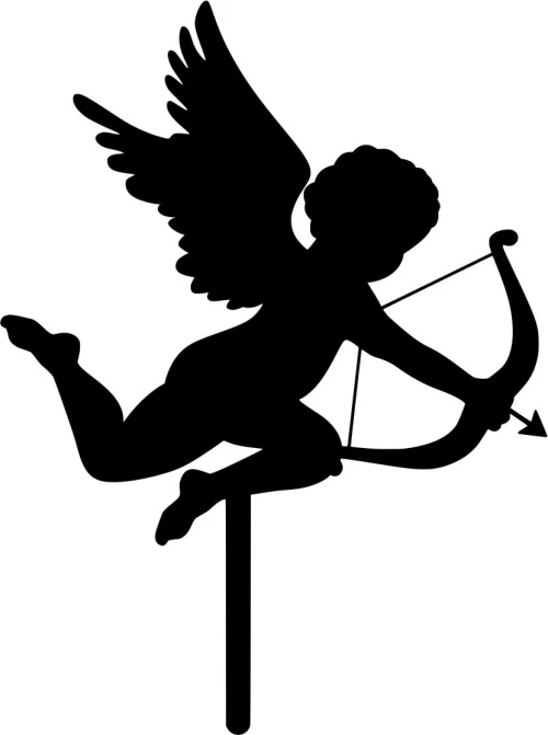 Cake Topper Valentine ΜΑΥΡΟ