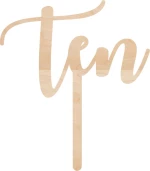 Cake Topper ten ΞΥΛΟ