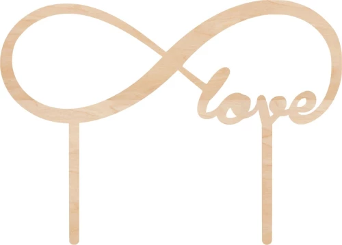 Cake Topper Love 8 ΞΥΛΟ