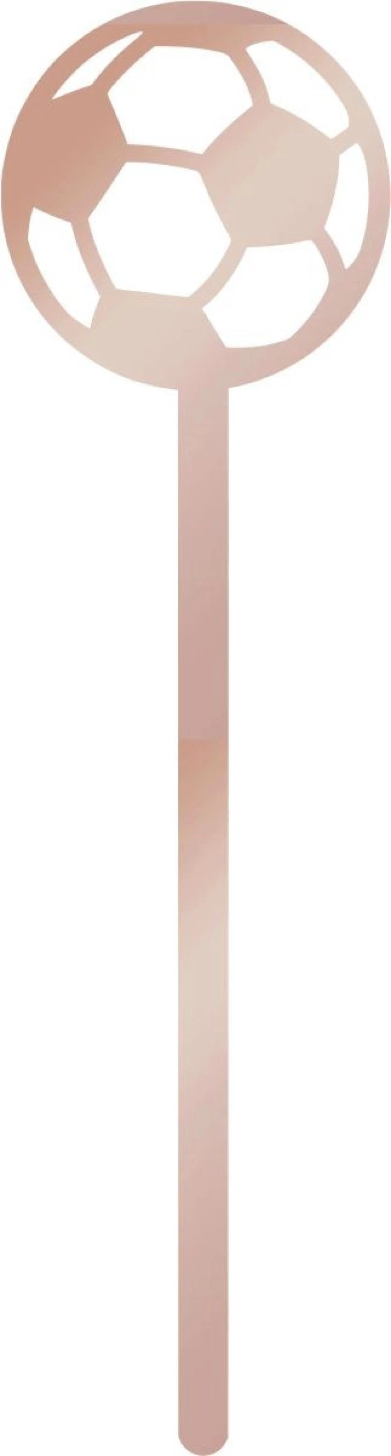 Cake Pop Sticks 12τμχ Football ROZE GOLD ΚΑΘΡΕΠΤΗΣ
