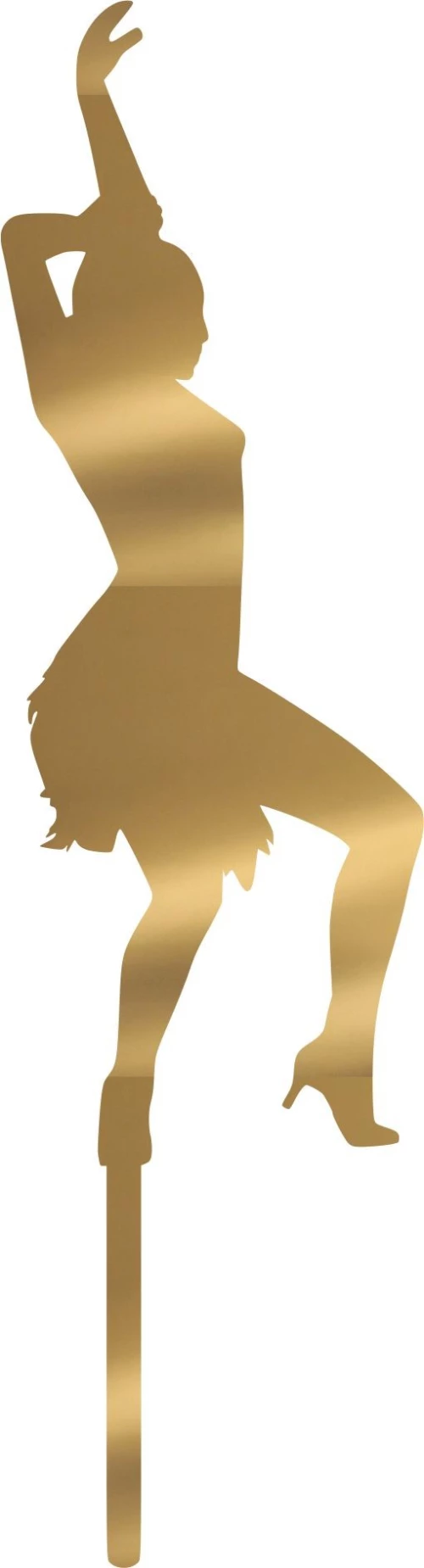 Cake Topper Dancer ΧΡΥΣΟ ΚΑΘΡΕΠΤΗΣ