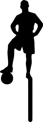 Cake Topper football 1 ΜΑΥΡΟ