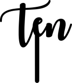 Cake Topper ten ΜΑΥΡΟ