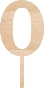 Cake Topper 0 ΞΥΛΟ