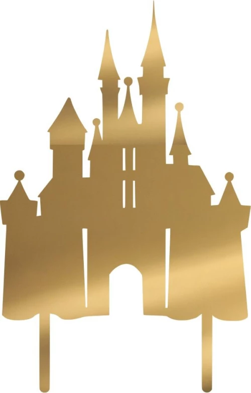 Cake Topper Castle ΧΡΥΣΟ ΚΑΘΡΕΠΤΗΣ