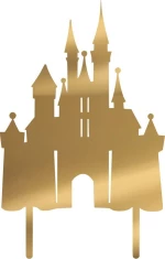 Cake Topper Castle ΧΡΥΣΟ ΚΑΘΡΕΠΤΗΣ