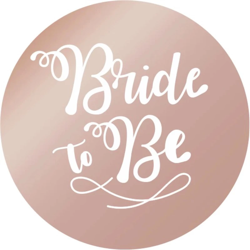 Disc Topper Bride to Be 12 τμχ ΧΡΥΣΟ ΚΑΘΡΕΠΤΗΣ
