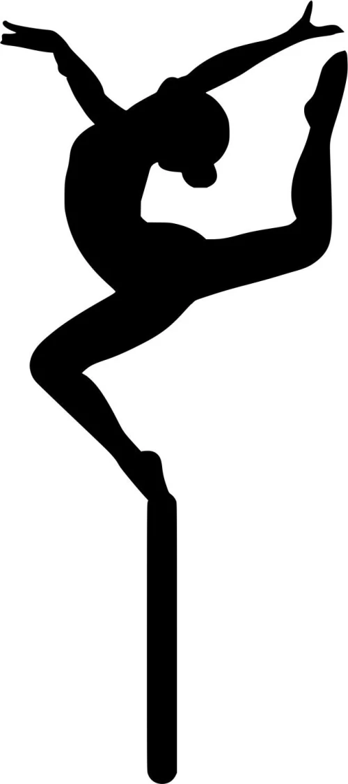 Cake Topper Ballerina 2 ΜΑΥΡΟ