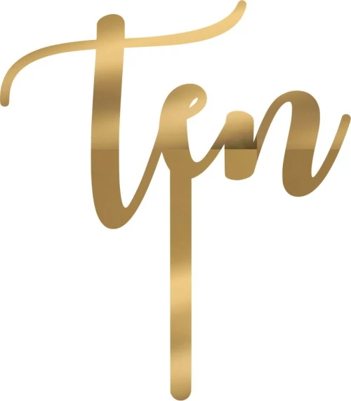 Cake Topper ten ΧΡΥΣΟ ΚΑΘΡΕΠΤΗΣ