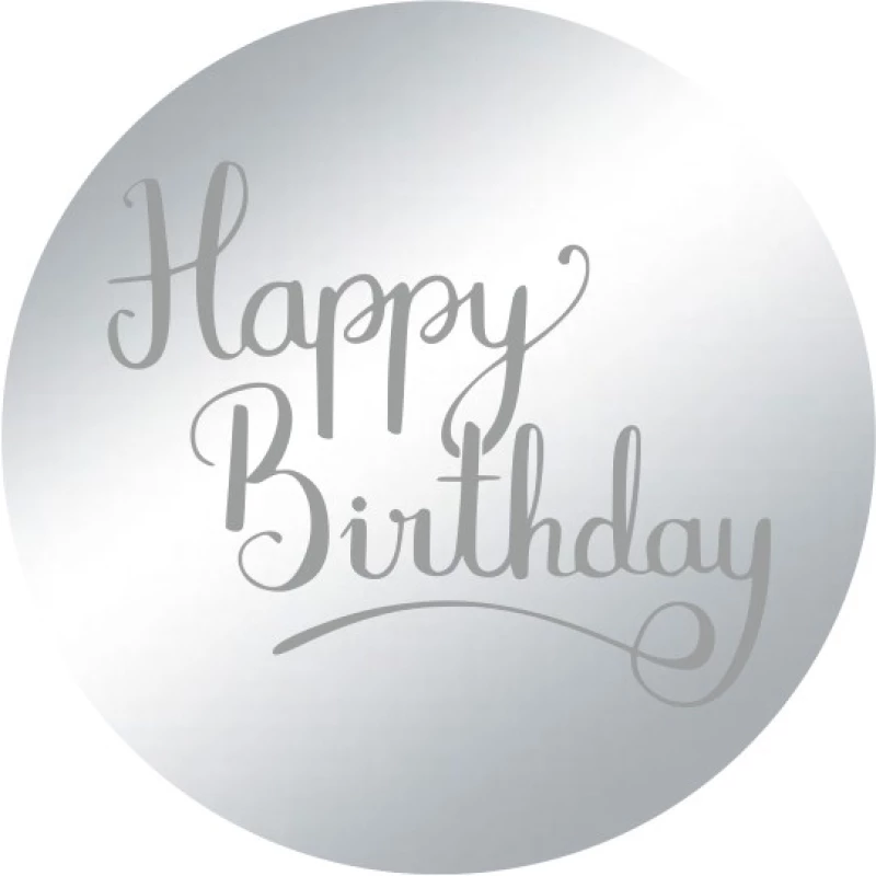 Disc Topper Happy Birthday v5 12 τμχ ΓΑΛΑΖΙΟ ΚΑΘΡΕΠΤΗΣ