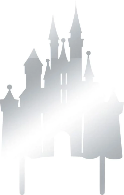 Cake Topper Castle ΑΣΗΜΙ ΚΑΘΡΕΠΤΗΣ