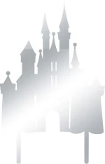 Cake Topper Castle ΑΣΗΜΙ ΚΑΘΡΕΠΤΗΣ