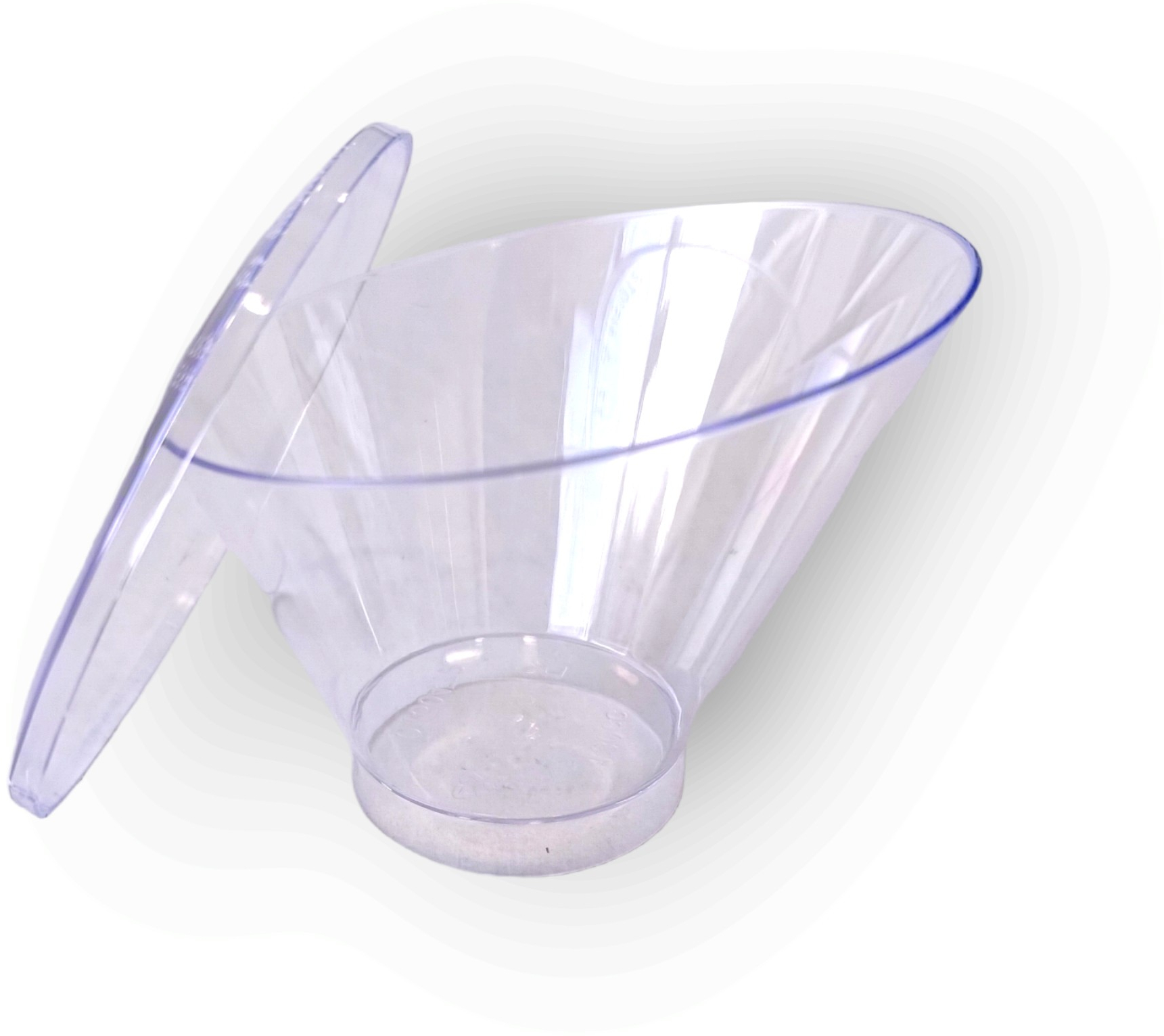 Μπώλ ζαχαροπλαστικής 130ml 30τμχ Με Καπάκι