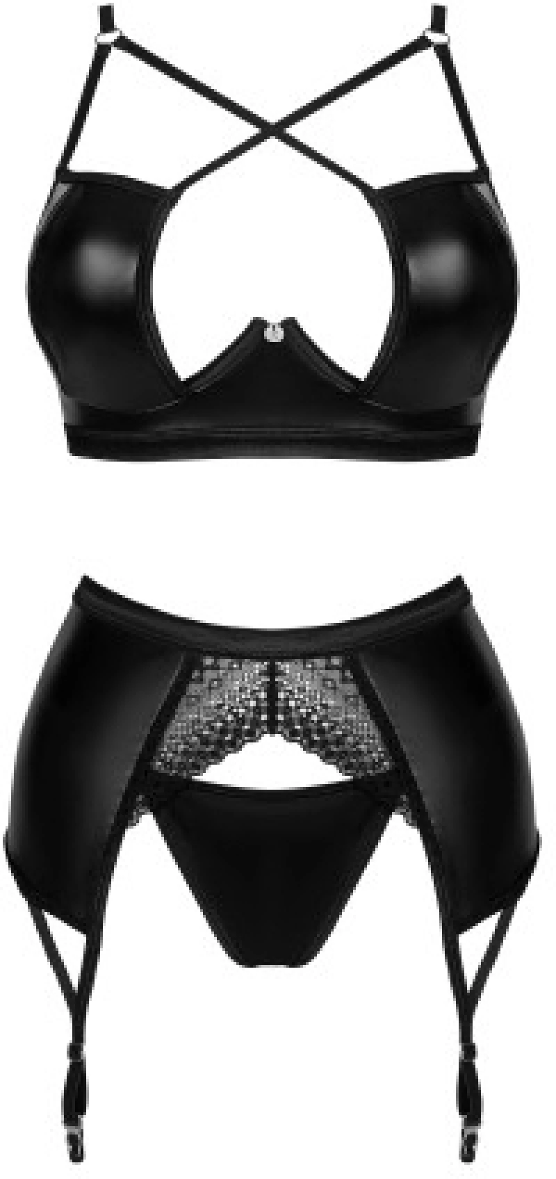Plus size Obsessive Norides 3 pcs set Black