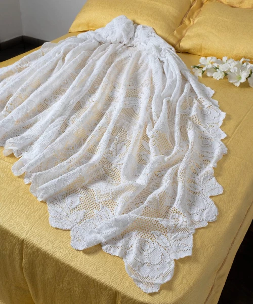 Χειροποίητη πλεκτή κουβέρτα 73C (225cm x 250cm) Silk Fashion