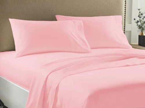 Σετ Σεντόνια Μονά Μονόχρωμα Economy Γαρύφαλλο 160x245 - Σομόν, Χωρίς Λάστιχο