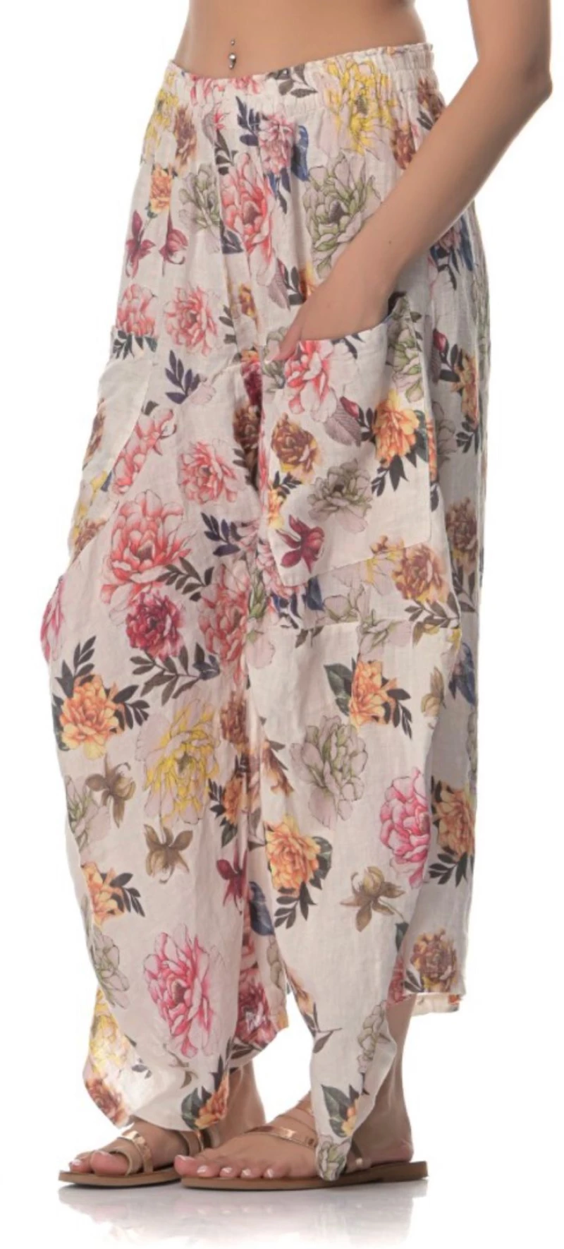 Παντελόνι Γυναικείο Flower Print
