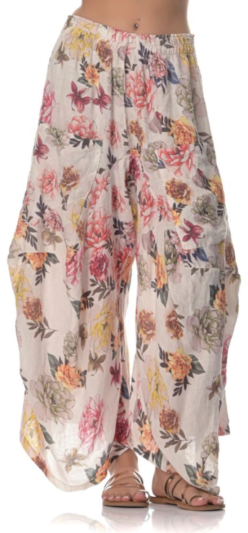 Παντελόνι Γυναικείο Flower Print