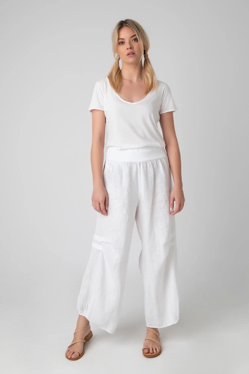 Παντελόνα Γυναικεία White