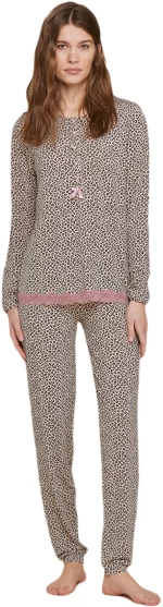 Γυναικεία πυτζάμα Noidinotte - Animal print - Κουμπάκια - 100% MODAL