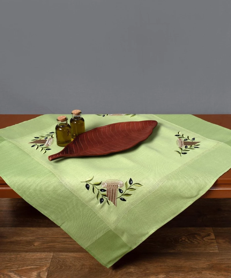 Τραπεζομάντηλο N3 (100cm x 160cm) πράσινο Silk Fashion