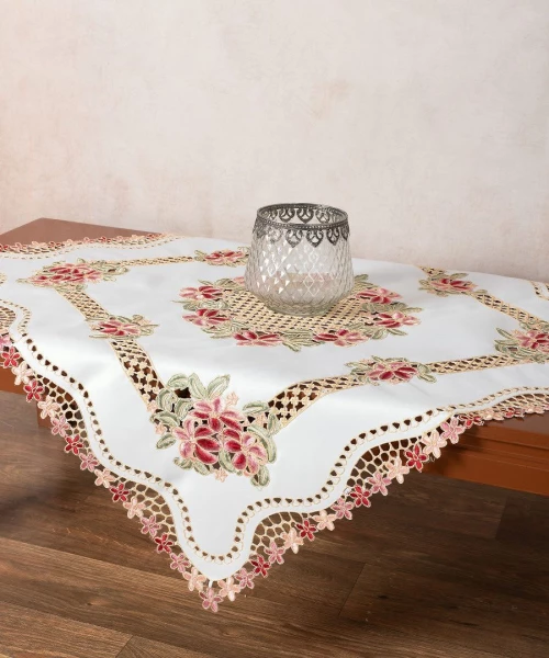 Σατέν κοφτό τραπεζοκαρέ (135cm x 135cm) 993 Silk Fashion