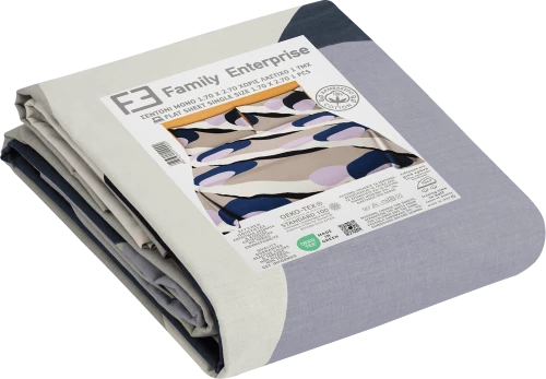 Σεντόνι μονό 1,70 Χ 2,70 βαμβακερό 100% χωρίς λάστιχο εμπριμέ 007434011Σ57