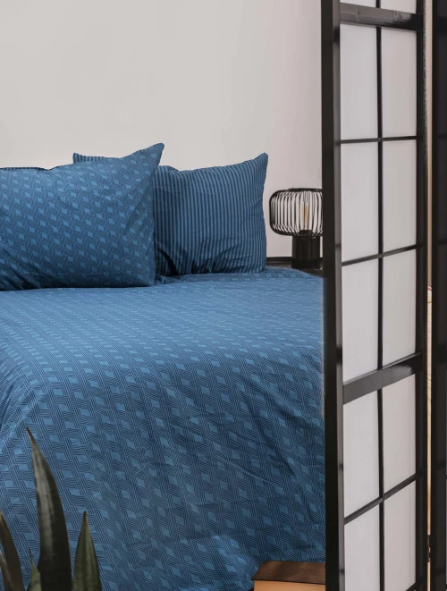 Σετ Κουβερλί TORUS Υπέρδιπλο P/COTTON Πετρόλ Σετ κουβερλί υπέρδιπλο: 220x240+2 μαξιλαροθήκες 52x72 εκ.