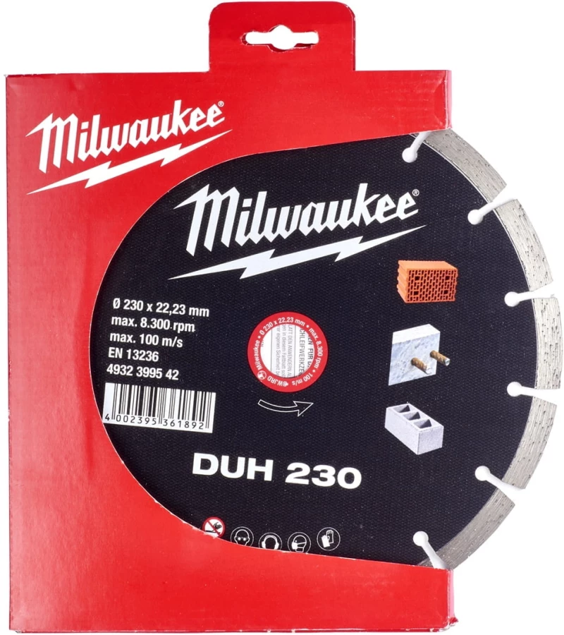Milwaukee διαμαντόδισκος DUH 230mm 4932399542
