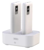 XO 2x Power Bank 10000mAh με Οθόνη και Βάση Φόρτισης (PR151)