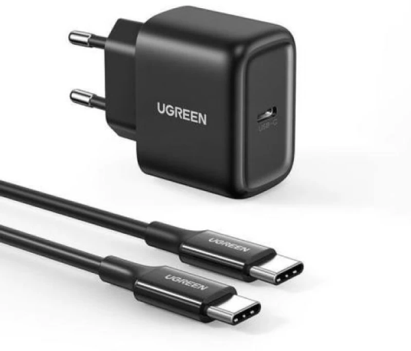 UGREEN CD250 Φορτιστής PD25W με Καλώδιο Type-C 2m, Μαύρο (50581)