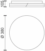 Spotlight Πλαφονιέρα LED Οροφής 24W 3000K (3256)