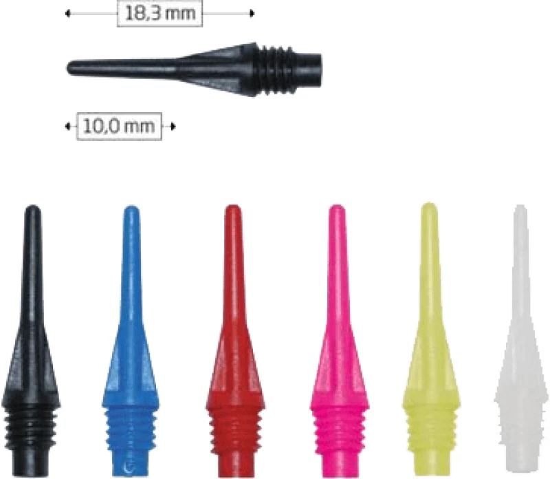 ΜΥΤΕΣ, DART, BULL'S Star Soft Tips Black 6 mm 100 Pack