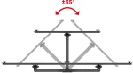 MELICONI FLATSTYLE FR400 Επιτοίχια βάση στήριξης με βραχίονα, για τηλεοράσεις LED/LCD από 40" έως 65".