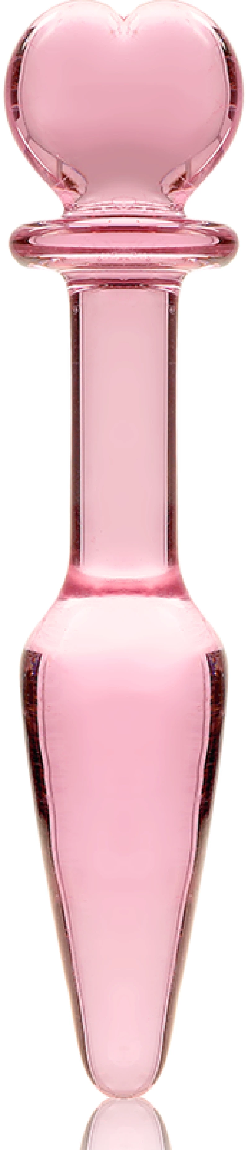 NEBULA SERIES BY IBIZA' - MODEL 7 ANAL PLUG BOROSILICATE GLASS 13.5 X 3 CM PINK