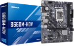ASROCK MB B660M-HDV, SOCKET INTEL LGA1700 13th/12th GEN, CS INTEL B660, 2 DIMM SOCKETS DDR4, D-SUB/DP/HDMI, LAN GIGABIT, MICRO-ATX, 2YW.