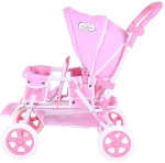 Καρότσι Κούκλας για Δίδυμα Big Twin Princess White Rose - Knorrtoys (16638)