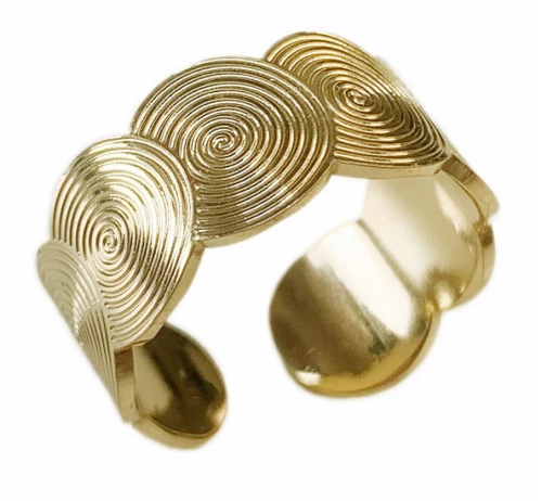 Ατσάλινο Δαχτυλίδι, Χρυσαφί, 2112-199X | Karma Fashion