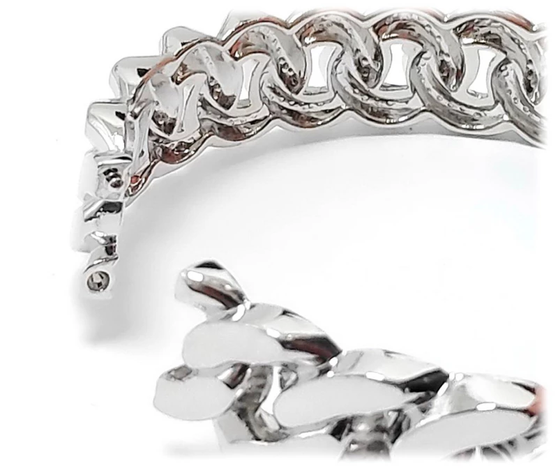 Βραχιόλι Μεταλλικό, 21cm,, Ασημί, 2012-159A | Karma Fashion