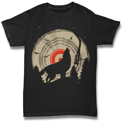 Wolf Tshirt Μαύρο