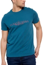 FUNKY BUDDHA Ανδρικό T-Shirt FBM007-023-04 DEEP GREEN