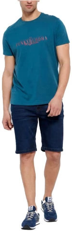 FUNKY BUDDHA Ανδρικό T-Shirt FBM007-023-04 DEEP GREEN