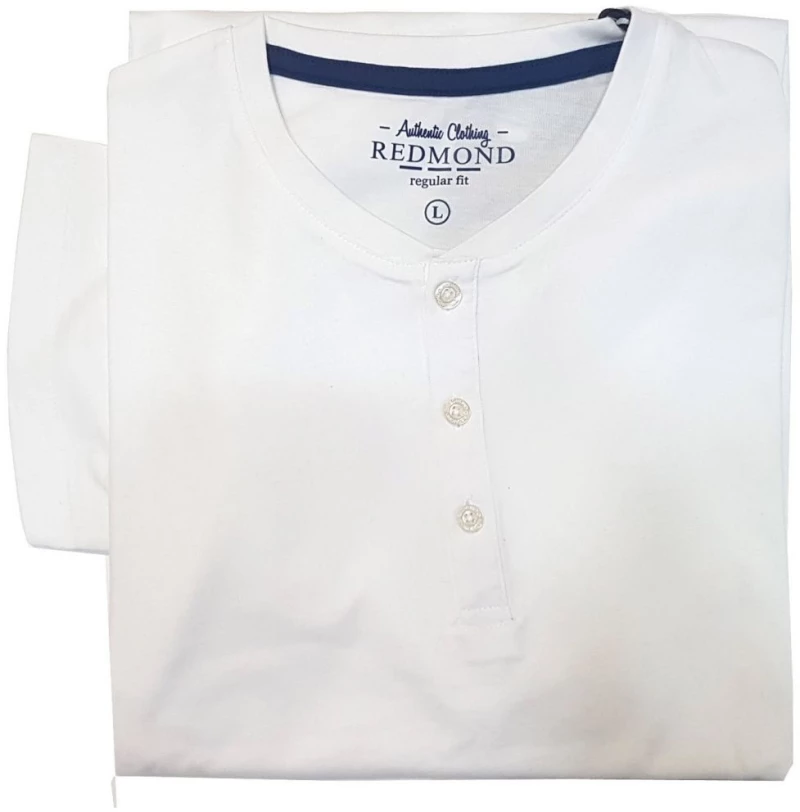 REDMOND Ανδρικό λευκό κοντομάνικο T-Shirt 221930650 0